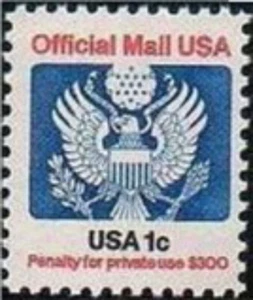 #O127 1 CENT OFFICIAL MAIL MINT VF NH O.G - Picture 1 of 2
