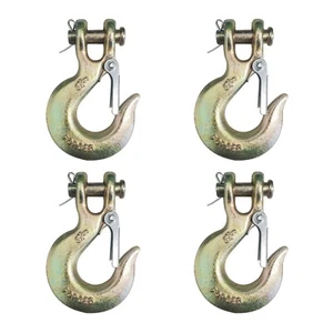 4 Pack G70 5/16" Clevis Slip Hook Flatbed Truck Trailer Transport Tow Chain Hook - Picture 1 of 8