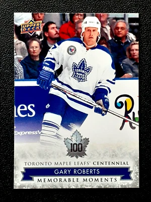 GARY ROBERTS 2017-18 UPPER DECK TORONTO MAPLE LEAFS CENTENNIAL 17-18 #194  68815 - Image 1 of 2
