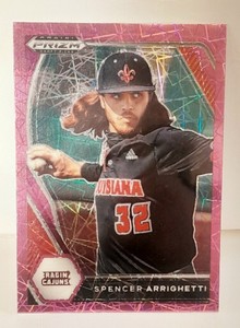 ⚾️⚾️⚾️ 2021 PANINI PRIZM DRAFT PICKS PINK VELOCITY SPENCER ARRIGHETTI #PDP178