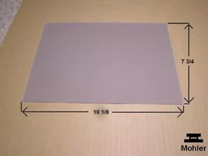 New Gray Frosted Single-sided Plexiglass 1/8" x 7 3/4" x 10 1/8" Plastic Sheet - Picture 1 of 2