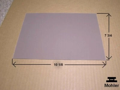 New Gray Frosted Single-sided Plexiglass  1/8" x 7 3/4" x 10 1/8" Plastic Sheet - Image 1 of 2