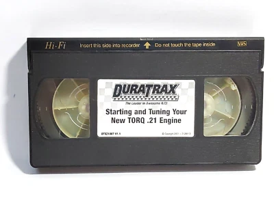 Cinta Duratrax VHS 2001 de colección puesta a punto de arranque nuevo motor TORQ .21 Foto 1 de 2