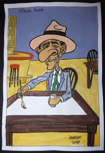 FIDELIO PONCE Dibujo Cubano de ENRIQUE LACOSTE de CUBA Artista en Colección MoMA - Imagen 1 de 6