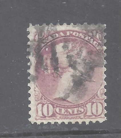 Canada #40b USED 10c DEEP ROSE LILAC SMALL QUEEN BS25523 Cover
