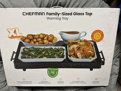 Chefman XL Family Sized Glass Top Warming Tray Brand New Item - Image 1 of 3