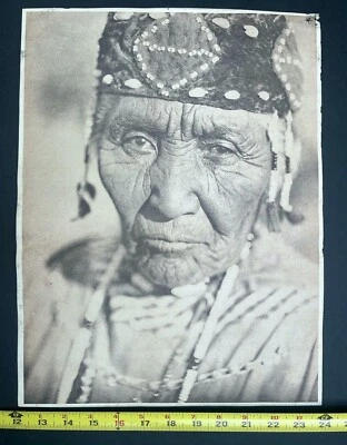 Wife of Modoc Henry Klamath Native American Photo Photograph Old Vintage Indian - Image 1 of 4
