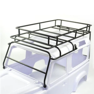 1/10 RC camion metallo ROLL CAGE PORTAPACCHI per RC4WD LandRoverc Defender D90 gabbia - Foto 1 di 5
