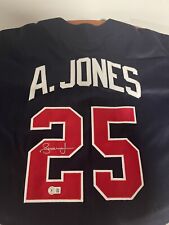 ANDRUW JONES SIGNED AUTO ATLANTA BRAVES BLUE JERSEY BGS Authenticated