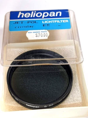 Heliopan 52mm Circular Polarizer Polarizing CPL Glass Lens Filter ES-52 Slim Ver - Image 1 of 4