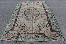 Handmade rug, Organic wool  rug, Vintage rug, Turkish rug, 5.4 x 8.5 ft DC9465