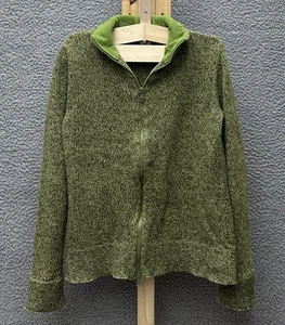 REI Fleecejacke Damen XS meliert grün Full Zip Mock Neck - Bild 1 von 12