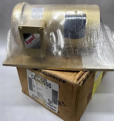 BRAND NEW Baldor Reliance CEM3555 2HP 230/460V SuperE Motor 3450rpm 35T942S811E7 - Image 1 of 4