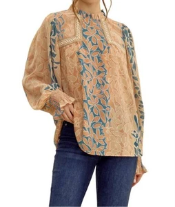 Jodifl plant print top size S - Picture 1 of 5