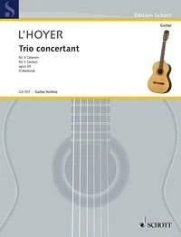 Trio concertant op. 29 Antoine de Lhoyer Book [Softcover] 3 Guitars Schott Music - Image 1 of 3