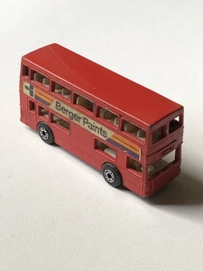 Autobús de dos pisos vintage Matchbox Superfast The Londoner 1972 pinturas Berger - Imagen 1 de 7