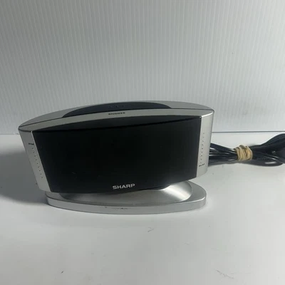 Sharp SPC033 Digital Alarm Clock Display with Swivel Base Grey Tested Works VTG - Image 1 of 4