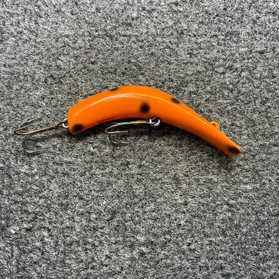 Señuelo Kautzky Lazy Ike-3 vintage Crankbait 1/4 oz - mancha naranja KL-37 Foto 1 de 4
