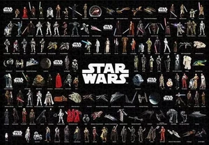 Puzzle Star Wars Figurensammlung "Star Wars" Puzzle 1000 Teile - Bild 1 von 1