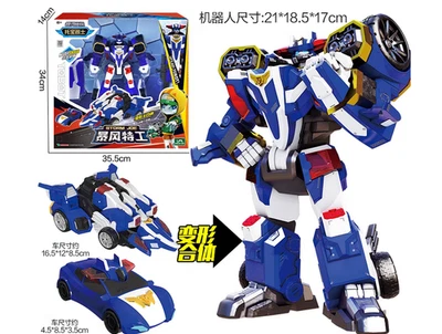 Tobot V Galaxy Detectives Storm Joe Transforming Vehicles Robot Figure Toy - Image 1 of 4