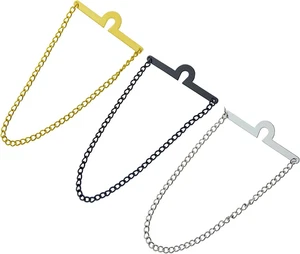 Lot de 3 chaînes à cravate homme - maillons de cravate mode pour affaires et mariage - Photo 1/5