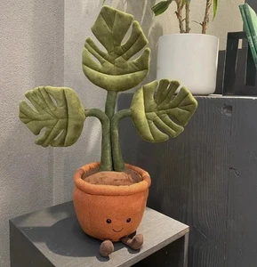 Jelly//cat Amuseables Monstera Plant Party Plush Doll Toy Green Decor Gift 43CM - Bild 1 von 4