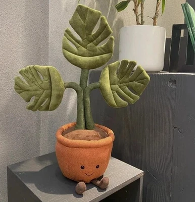 Jelly//cat Amuseables Monstera Plant Party Plush Doll Toy Green Decor Gift 43CM - Bild 1 von 4
