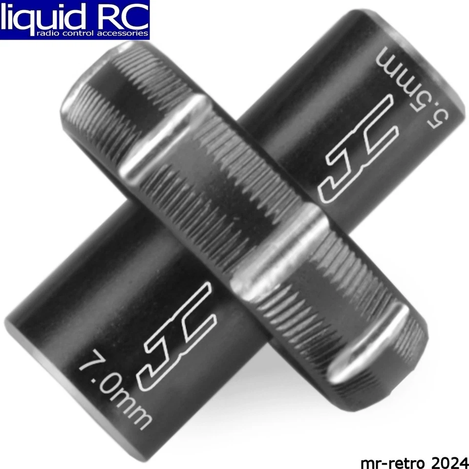 JConcepts 2556-2 5.5 & 7.0mm Combo Thumb Wrench Black Anodized - Image 1 of 1