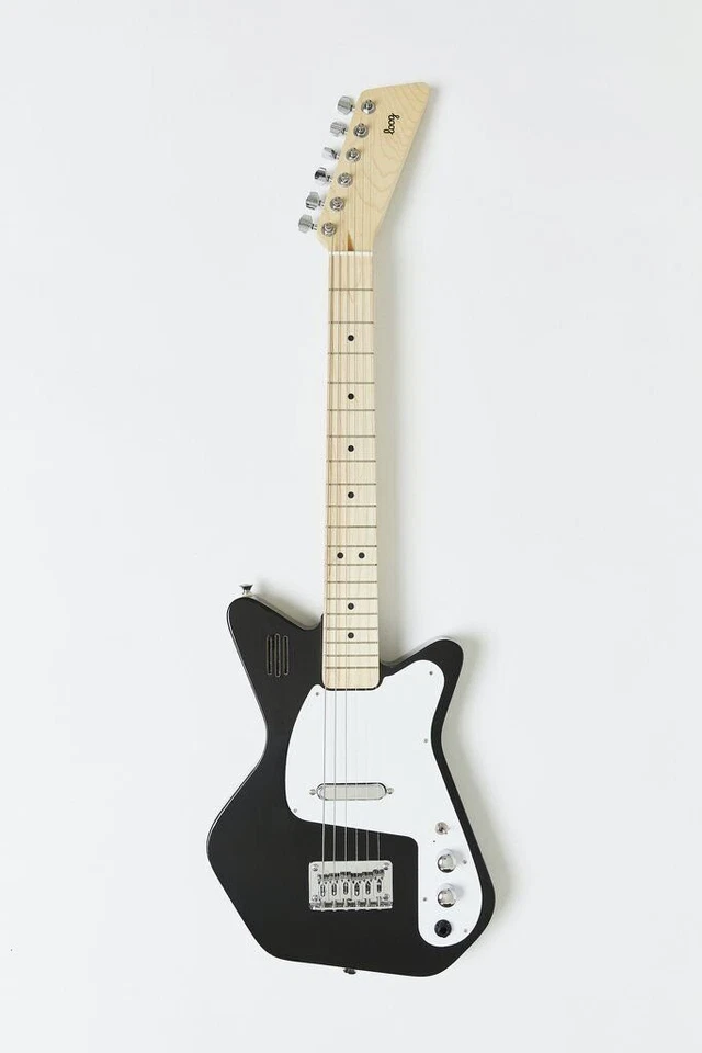 Loog Pro VI Mini Electric Guitar with Built-in Amplifier - Black - LGPRVIEK - Image 1 of 3