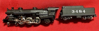 Atlas 2116 N SCALE AT&SF 4-6-2 Steam Locomotive #3484 EX - Image 1 of 4