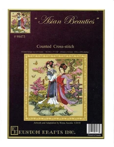 Asian Beauties by Kustom Krafts cross stitch pattern - Picture 1 of 1