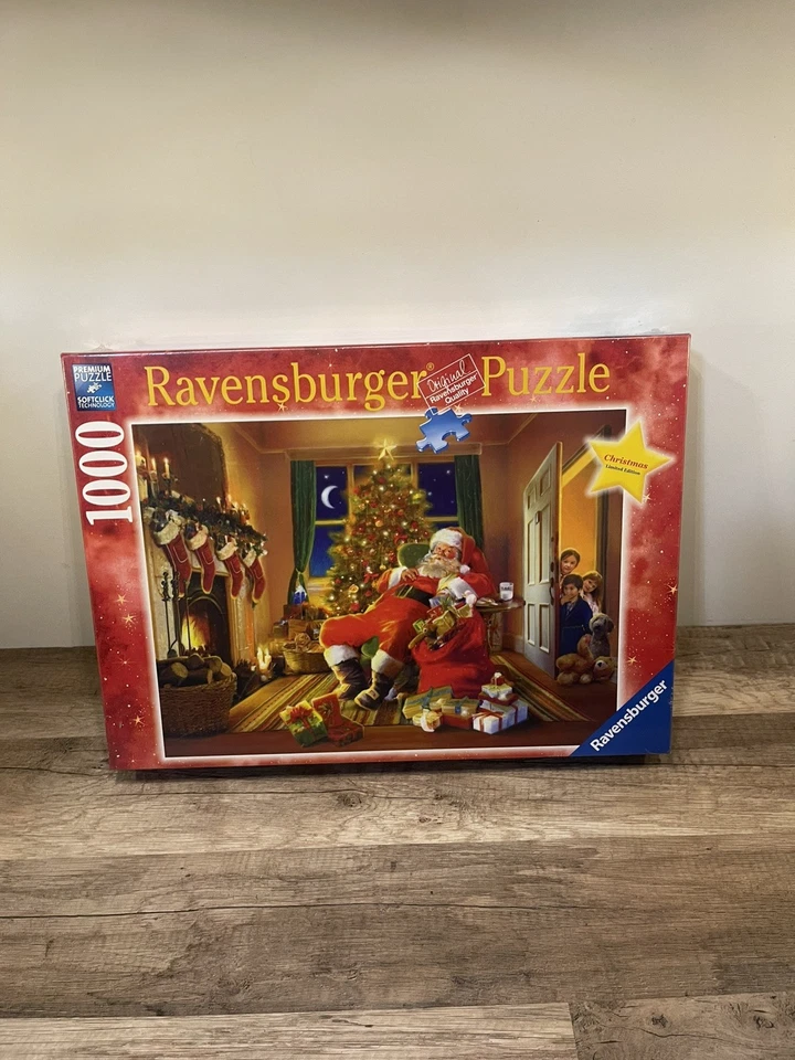 Quebra-cabeça Ravensburger Natal edição limitada SANTA'S CATCH-1000 peças NOVO EM FOLHA - Imagem 1 de 4