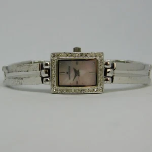 Anne Klein 10/6735 Silver Tone Quartz Analog Women's Watch Sz. 6" New Battery - Picture 1 of 10