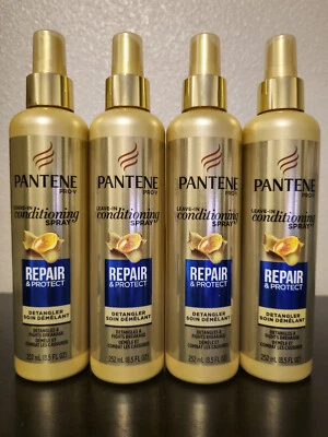 Lote de 4 desenredadores reparadores de niebla para cabello acondicionadores sin enjuague Pantene Pro-V 8,50 oz Foto 1 de 2