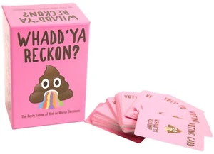 570013 WHADD'YA RECKON? THE PARTY GAME OF BAD OR WORSE DECISIONS CARDS AGES 18+ - Bild 1 von 1