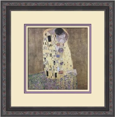 Impresión enmarcada personalizada de Gustav Klimt The Kiss  Foto 1 de 2