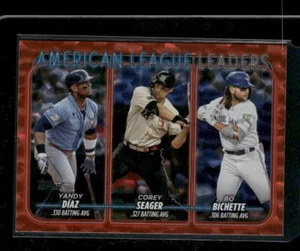 2024 Topps: Orange Crackle Foil#149 AL Leaders (Bo Bichette) - Picture 1 of 2