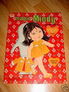 MUÑECAS de papel de juguete Whitman Magic Mindy 1970 Viintage - Imagen 1 de 1