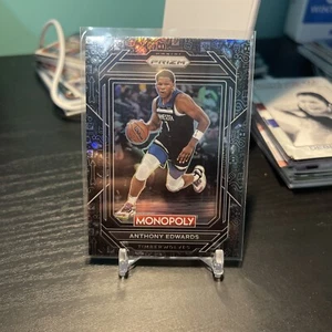 2022-23 Anthony Edwards Prizm Monopoly #53 Black Icons Prizm Hot SSP! - Picture 1 of 2