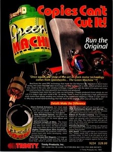 Trinity RC Green Machine Stock Motor Vintage Print Ad Wall Art Decor - Picture 1 of 1