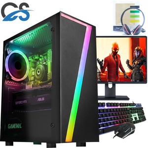 Fast Gaming PC Computer Bundle Core i5 8GB 240GB SSD Windows 10 Nvidia GTX1660