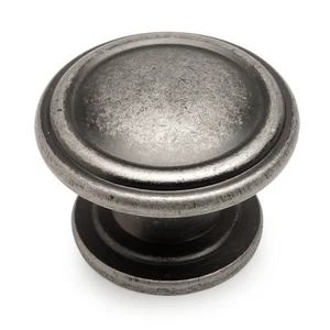 Cosmas Cabinet Hardware Weathered Nickel Round Cabinet Knob #1426WN - Picture 1 of 1