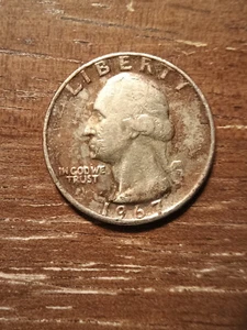 Multiple Error Coin 1967 No Mint Quarter - Triple Strike(?) Aka Double Strike - Picture 1 of 6