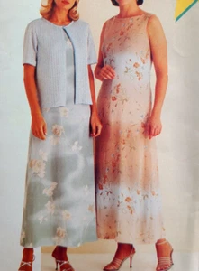 Uncut McCalls Stitch 'n Save P414 Sew Pattern Sleeveless Dress Cardigan Jacket - Picture 1 of 4