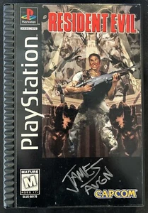 PS1 Resident Evil 1996 Long Box SIGNED James The Angry Video Game Nerd AVGN - Picture 1 of 19