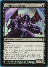 Herald of Leshrac FOIL Coldsnap HEAVILY PLD Black Rare CARD (148266) ABUGames