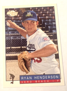 1993-94 Fleer Excel Baseball Card #214 Ryan Henderson Vero Beach Dodgers Pitcher
