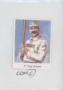 1990 The Official Hall of Fame Sticker Book Records Stickers Cap Anson #9 HOF