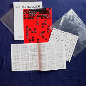 game Magnetic Sudoku + booklet 100 games & solutions logic puzzle