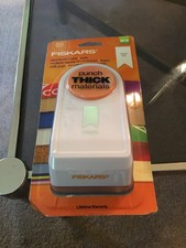 NEW Fiskars Thick Material Punches Medium Banner Medium Chevron Crafts
